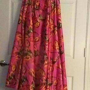 A Beautiful Satin flare maxi skirt